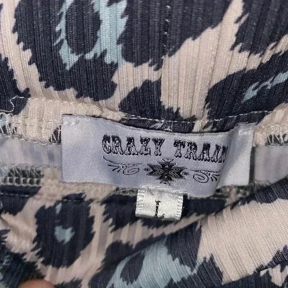 Crazy Train | Western Aztec Print Flared Bootcut Soft Legging Pants Size Large - Picture 3 of 3